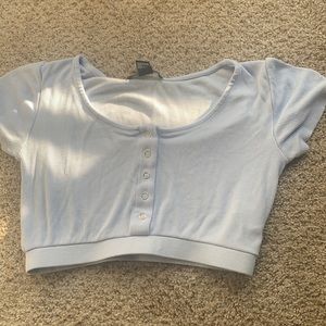 Forever 21 Short Sleeve Crop Top